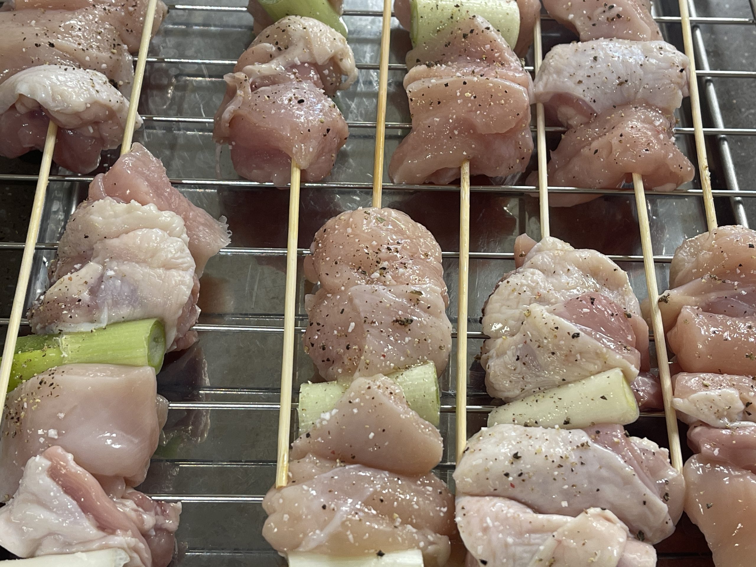 닭꼬치만들기