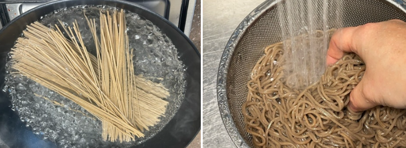 메밀소바 삶기